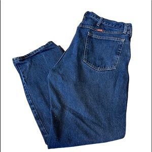 Vintage Rustler Jeans 38x29 Regular Fit Straight Leg Med. Wash